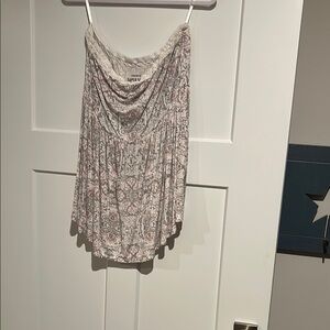 Torrid Cream and Pink Floral Tunic